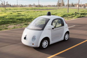 Google's self-driving vehicle prototype (2014). Source: Google