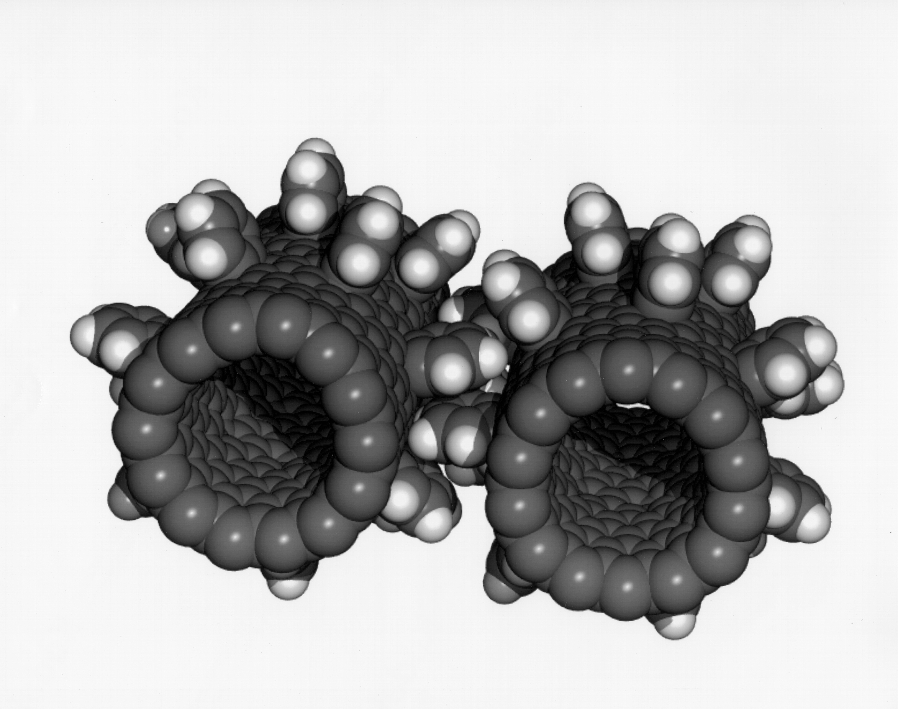 These nanogears were visualized by NASA back in the mid 90s. The idea (back then) was to allow these particles to have independent functions, such as working gear sets.