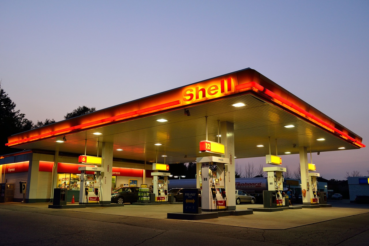 self-serve gas station